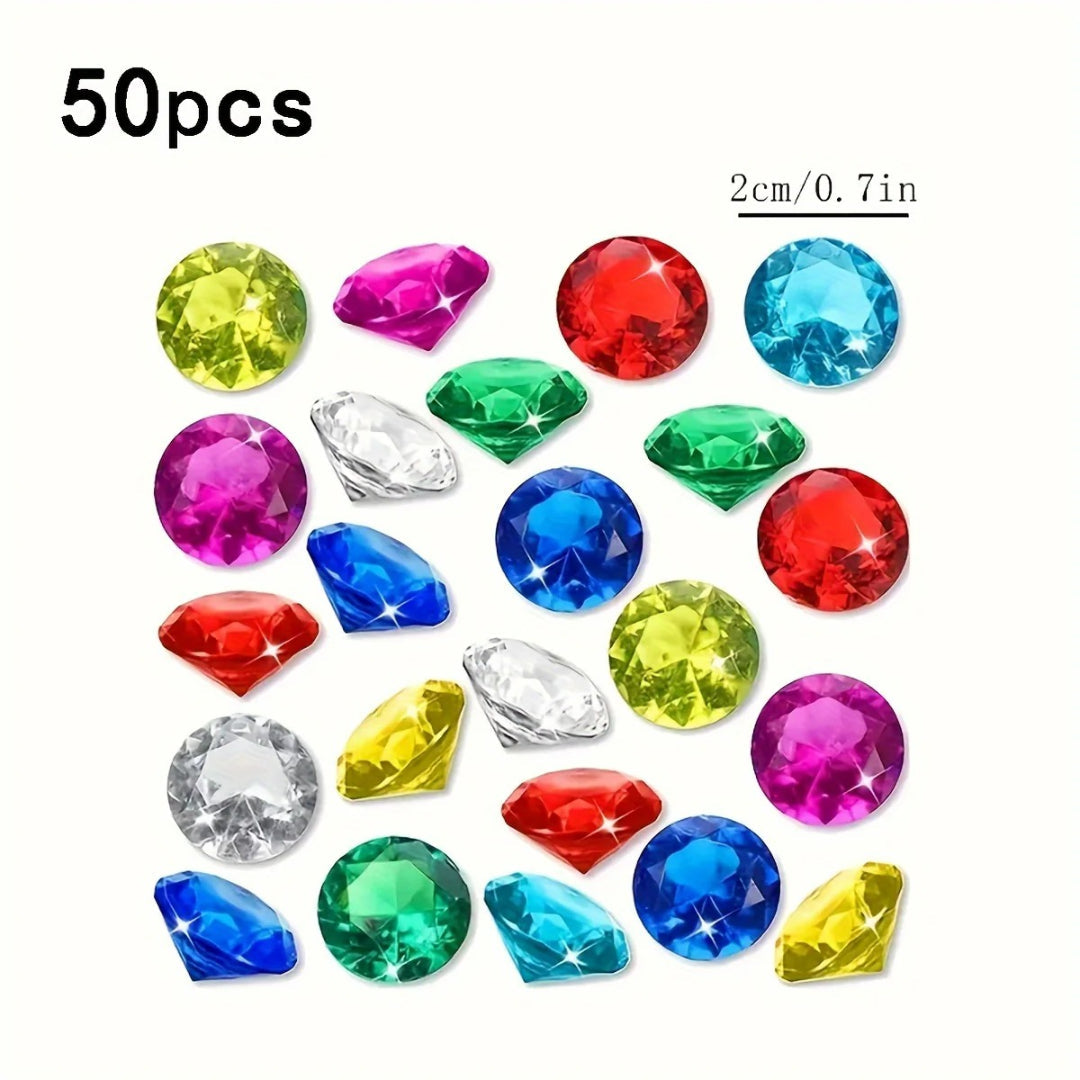 Large Acrylic Underwater Treasures for Pool Diving
