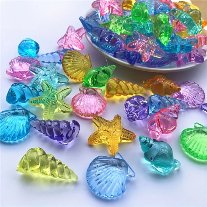 40-Piece Ocean Animal Acrylic Gem Set for Exciting Treasure Hunts