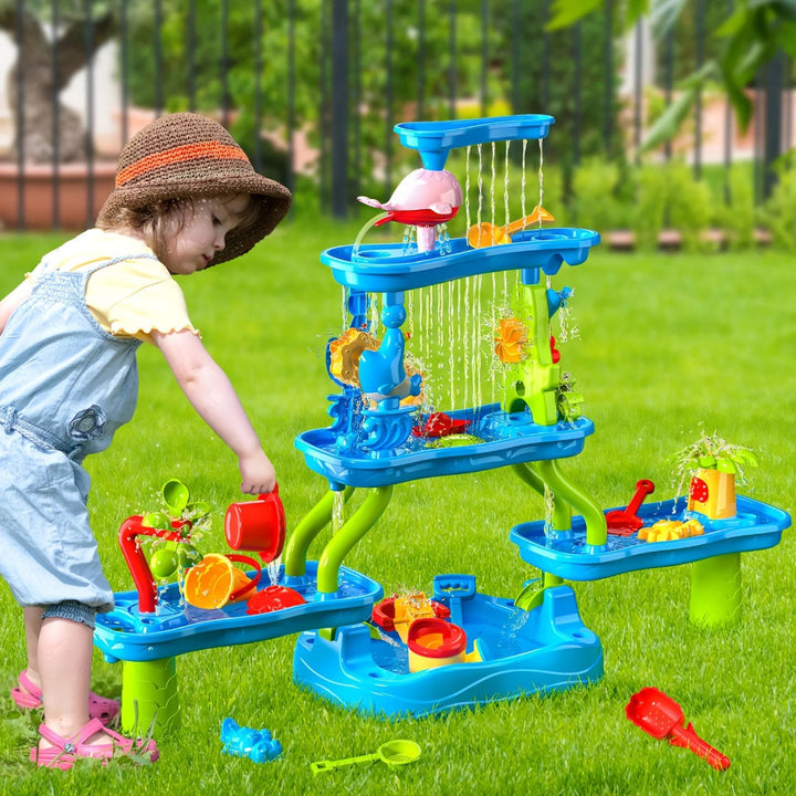4-Tier Outdoor Sand and Water Activity Table