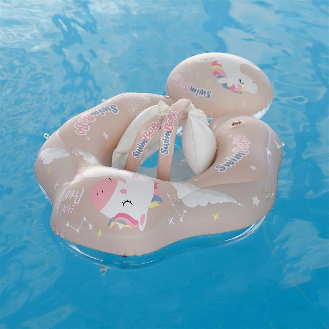 Infant Swimming Training Ring with Sunshade