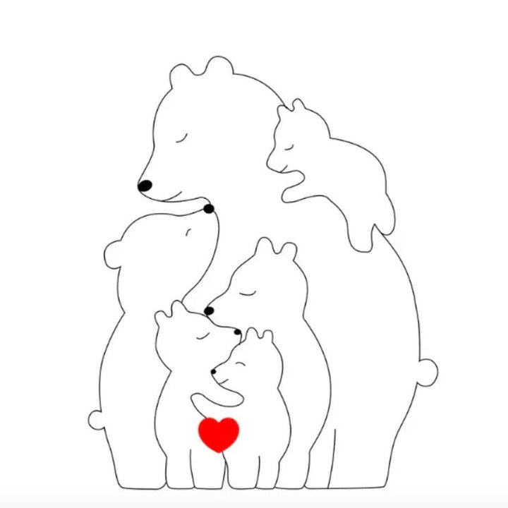 Customizable Bear Family – A One-of-a-Kind Gift for Your Loved Ones