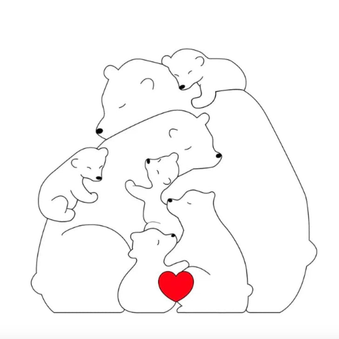 Customizable Bear Family – A One-of-a-Kind Gift for Your Loved Ones
