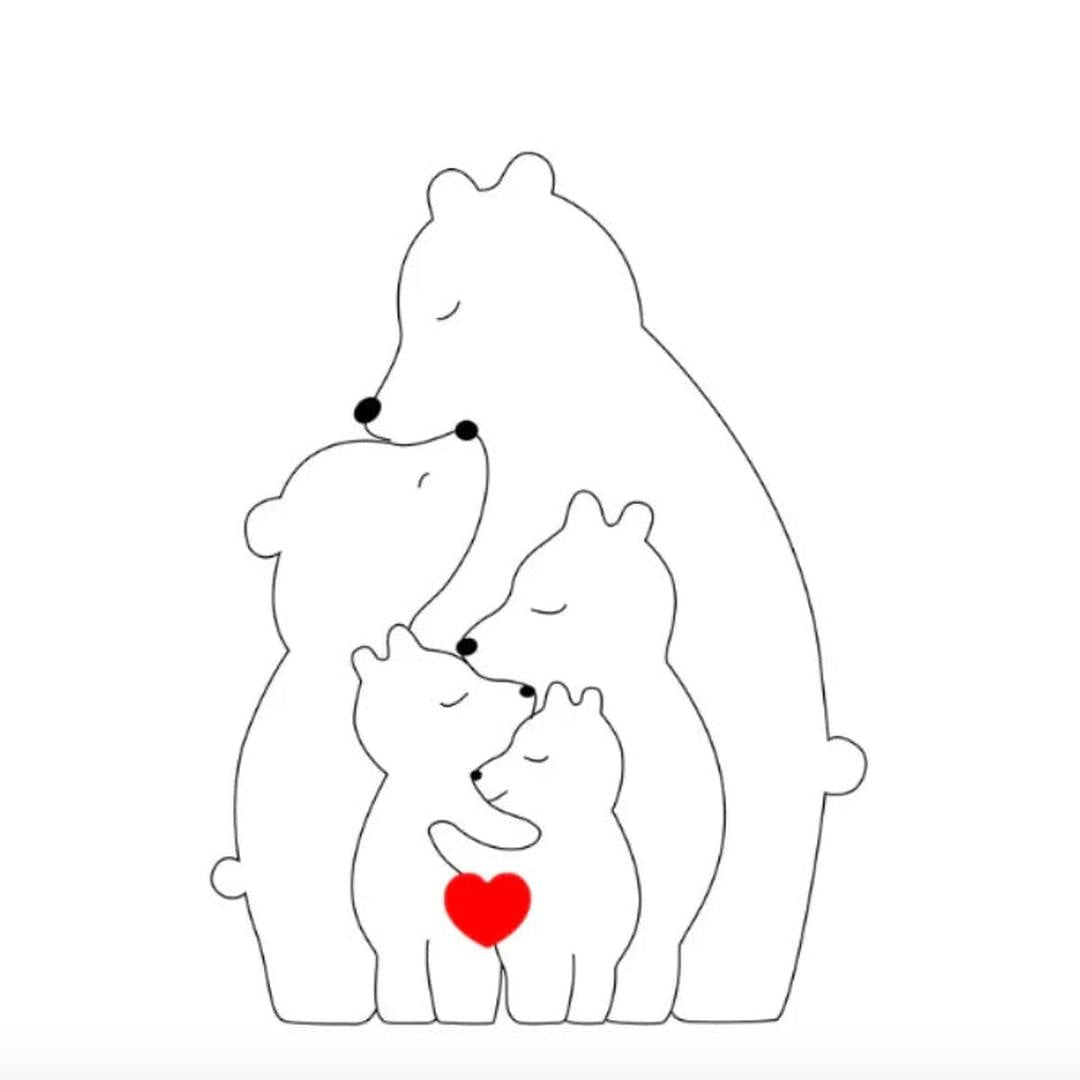 Customizable Bear Family – A One-of-a-Kind Gift for Your Loved Ones