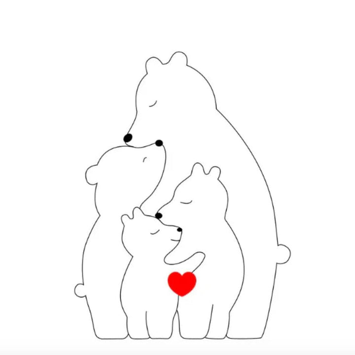 Customizable Bear Family – A One-of-a-Kind Gift for Your Loved Ones