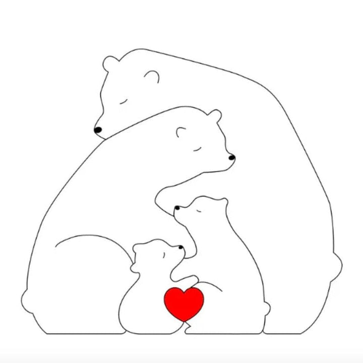 Customizable Bear Family – A One-of-a-Kind Gift for Your Loved Ones