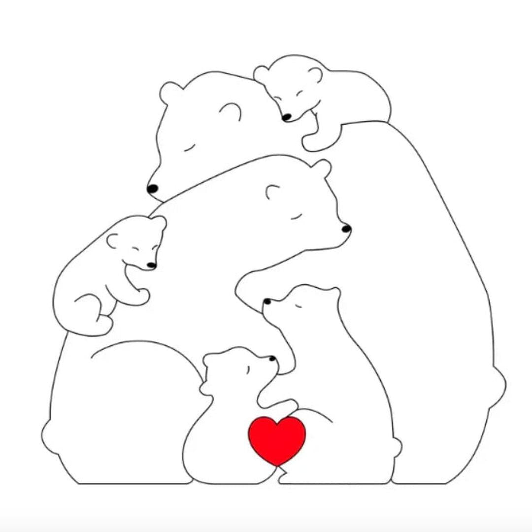 Customizable Bear Family – A One-of-a-Kind Gift for Your Loved Ones