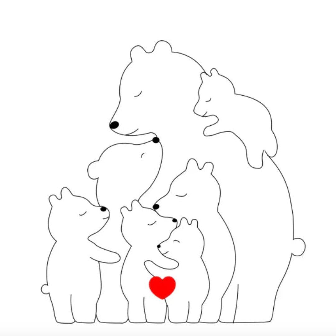 Customizable Bear Family – A One-of-a-Kind Gift for Your Loved Ones