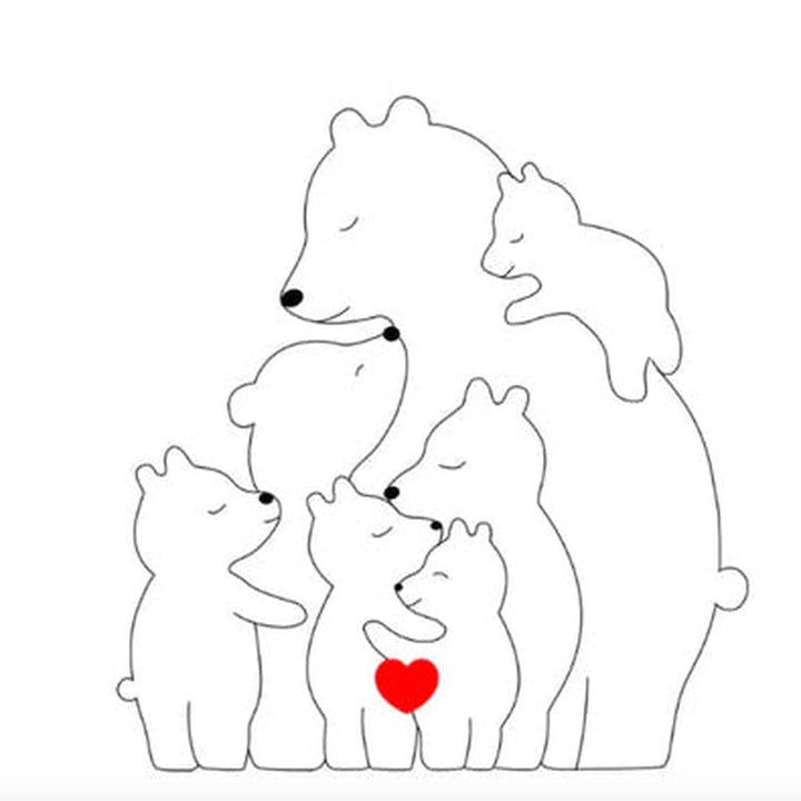 Customizable Bear Family – A One-of-a-Kind Gift for Your Loved Ones