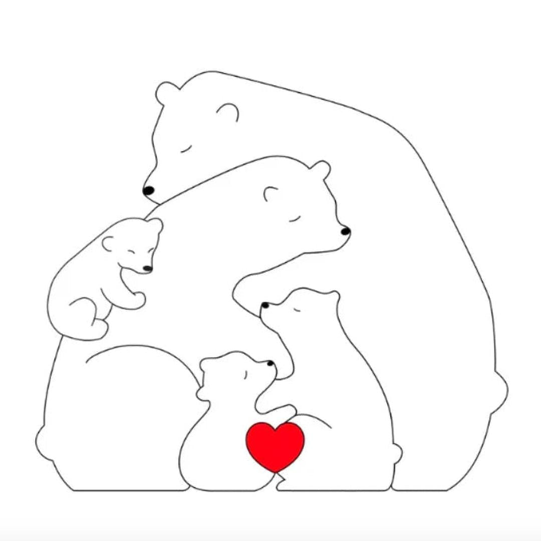 Customizable Bear Family – A One-of-a-Kind Gift for Your Loved Ones