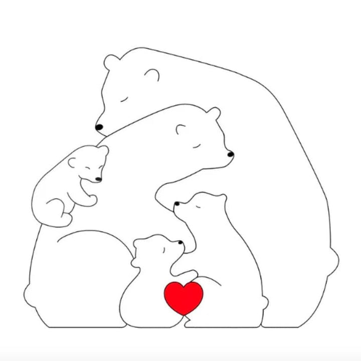 Customizable Bear Family – A One-of-a-Kind Gift for Your Loved Ones