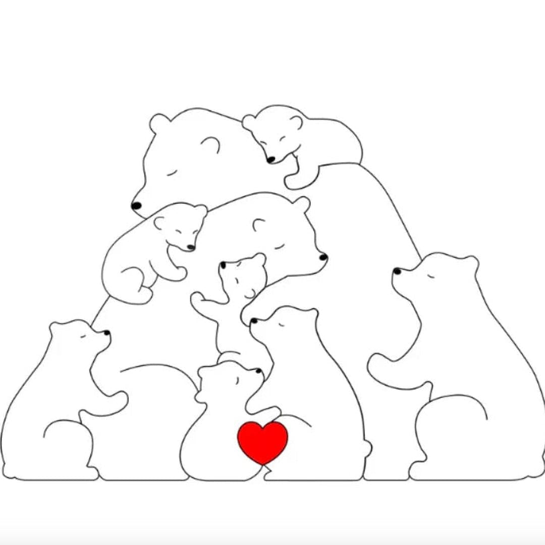 Customizable Bear Family – A One-of-a-Kind Gift for Your Loved Ones