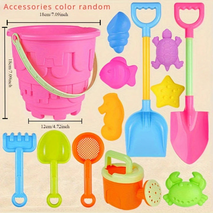 Sand and Water Play Set: Beach Toy Kit with Bucket, Shovel, and Fun Accessories