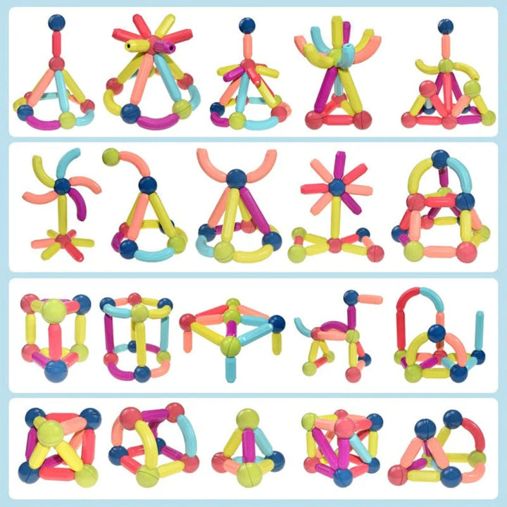 Magnetic Building Sticks - Creative Construction Toy