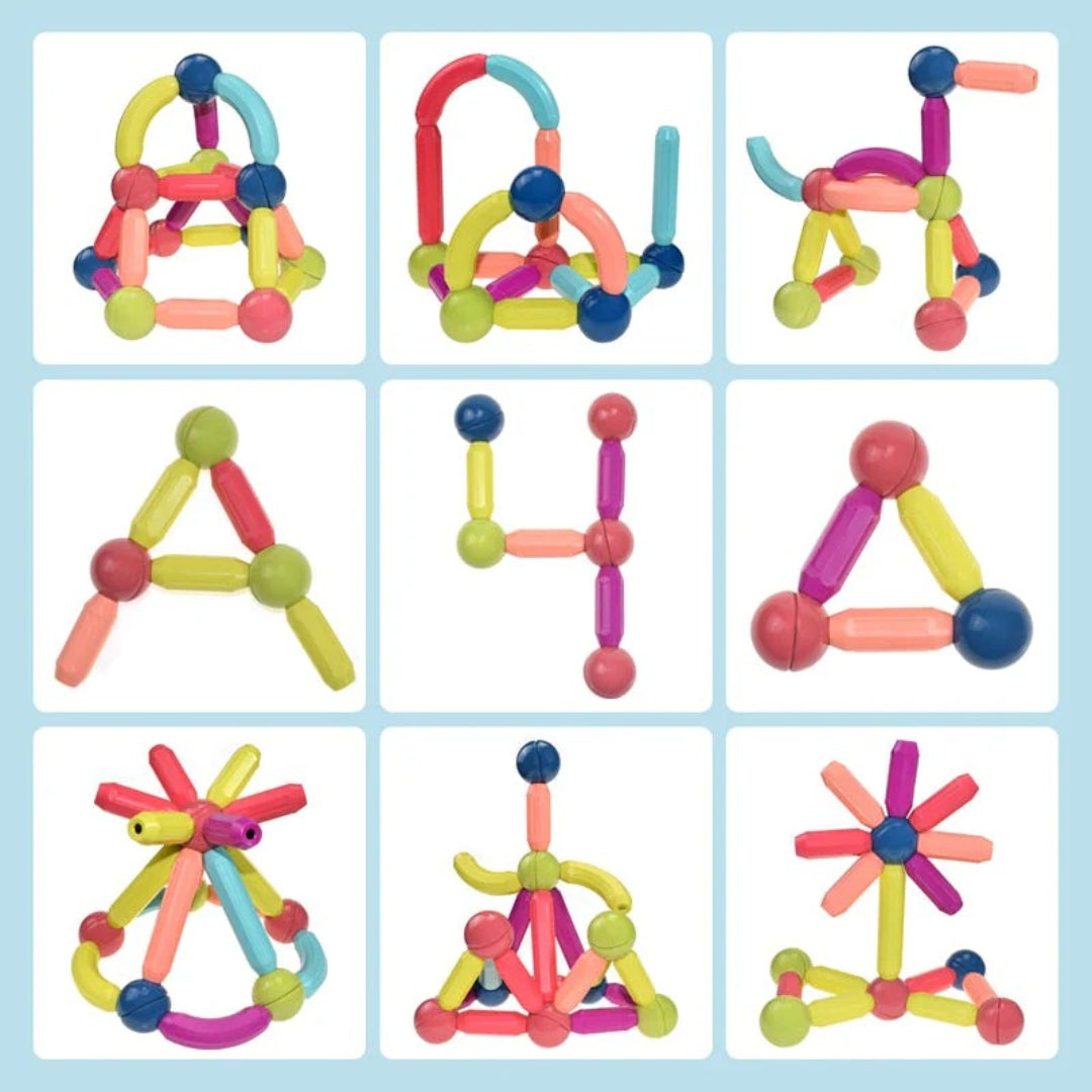 Magnetic Building Sticks - Creative Construction Toy