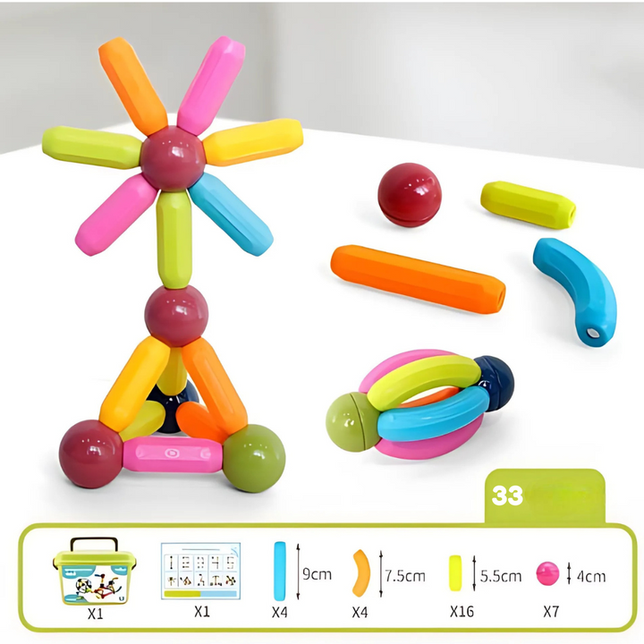 Magnetic Building Set – Sticks and Connectors