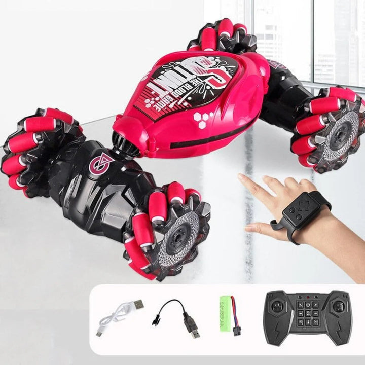 Gesture-Controlled Stunt Car with 360° Spins and 4WD Capability