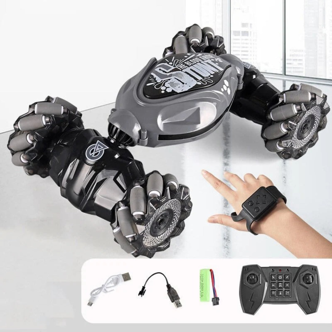 Gesture-Controlled Stunt Car with 360° Spins and 4WD Capability