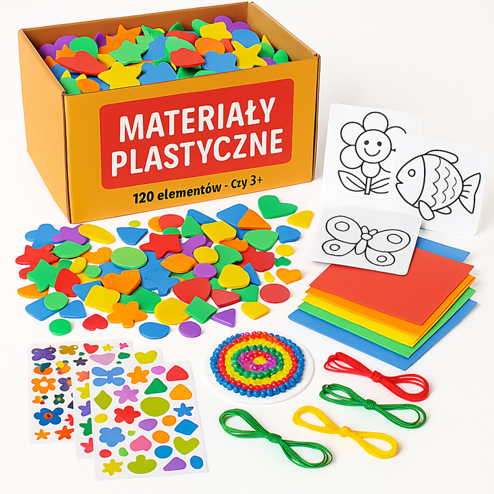 Creative Art Set – Includes Stickers, Colors, and Shapes for Artistic Expression