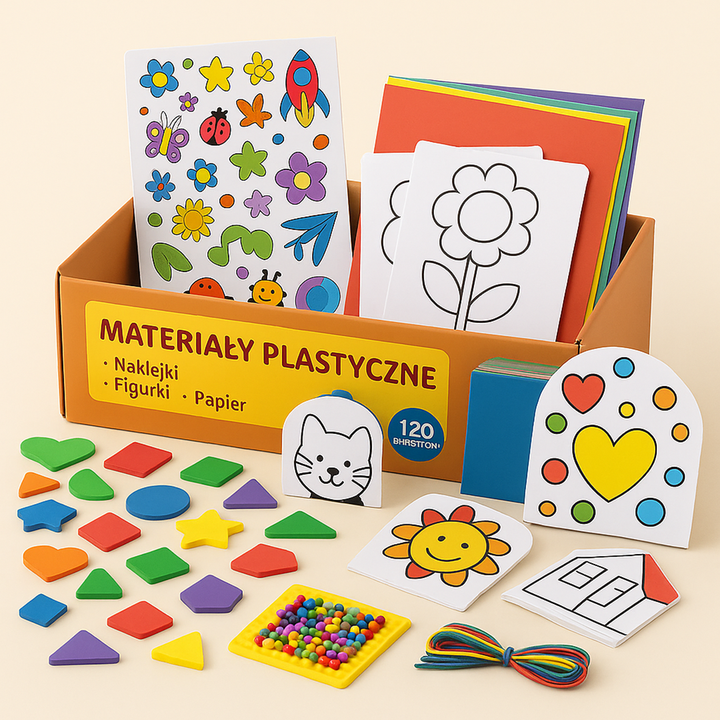 Creative Art Set – Includes Stickers, Colors, and Shapes for Artistic Expression