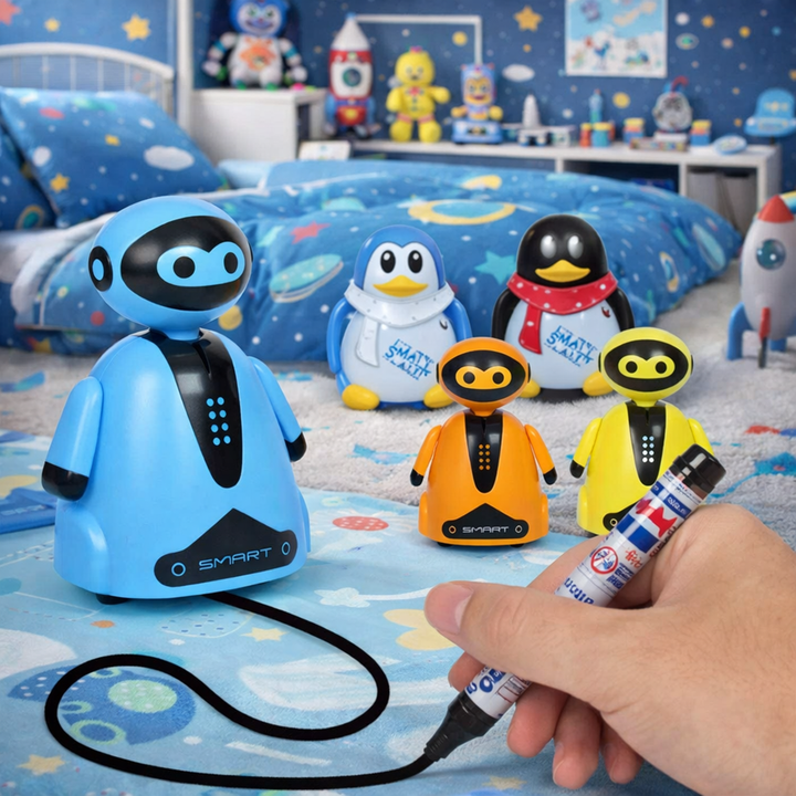 Line-Following Robot – Innovative Drawing Toy with Complimentary Markers