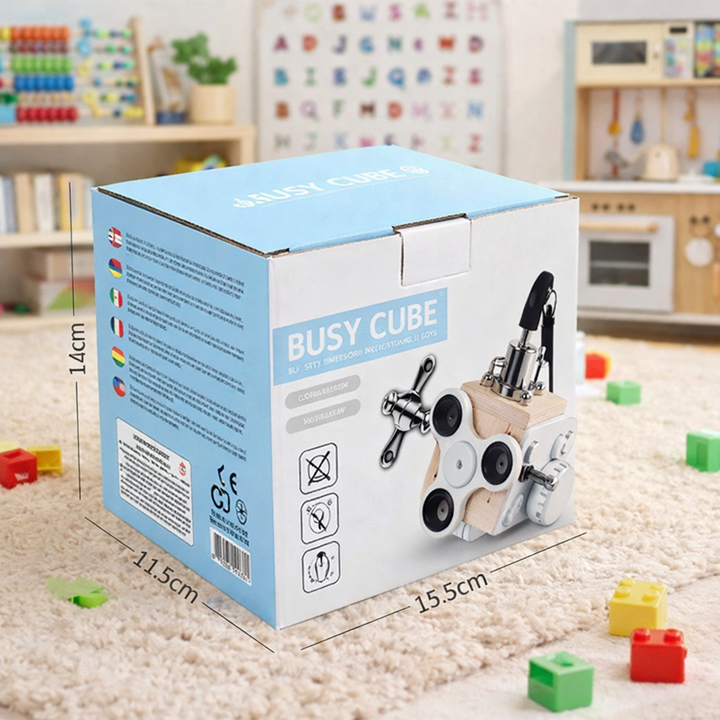 Busy Cube – A Versatile Educational Toy for Enhancing Fine Motor Skills