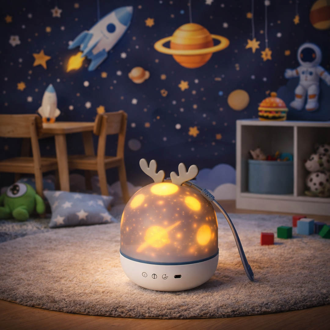 Galaxy Star Projector – Soothing Night Light for Tranquil Sleep