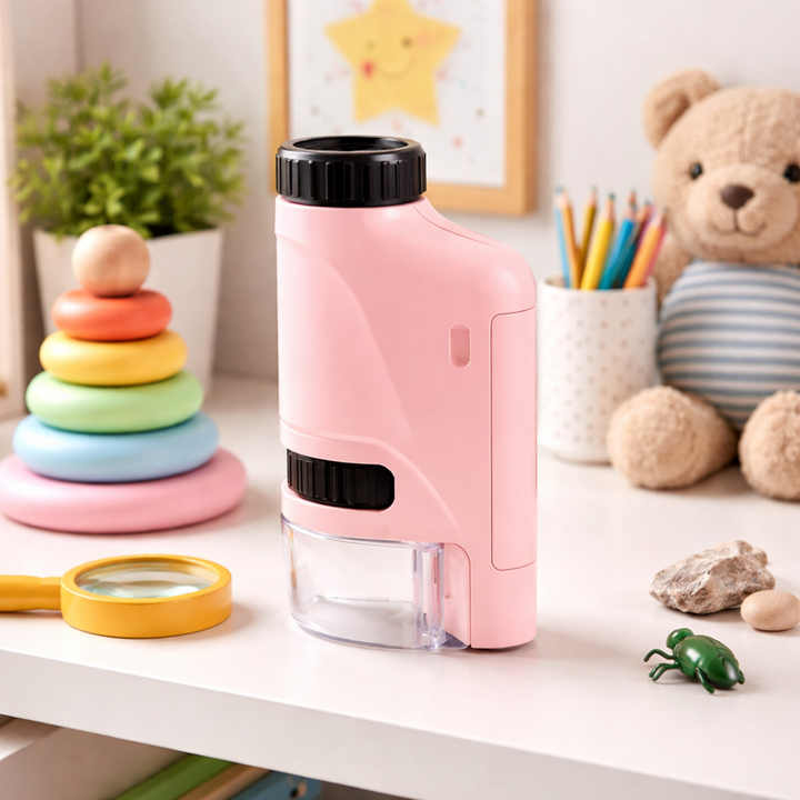 Kids' LED Pocket Microscope – Explore and Discover Up Close!