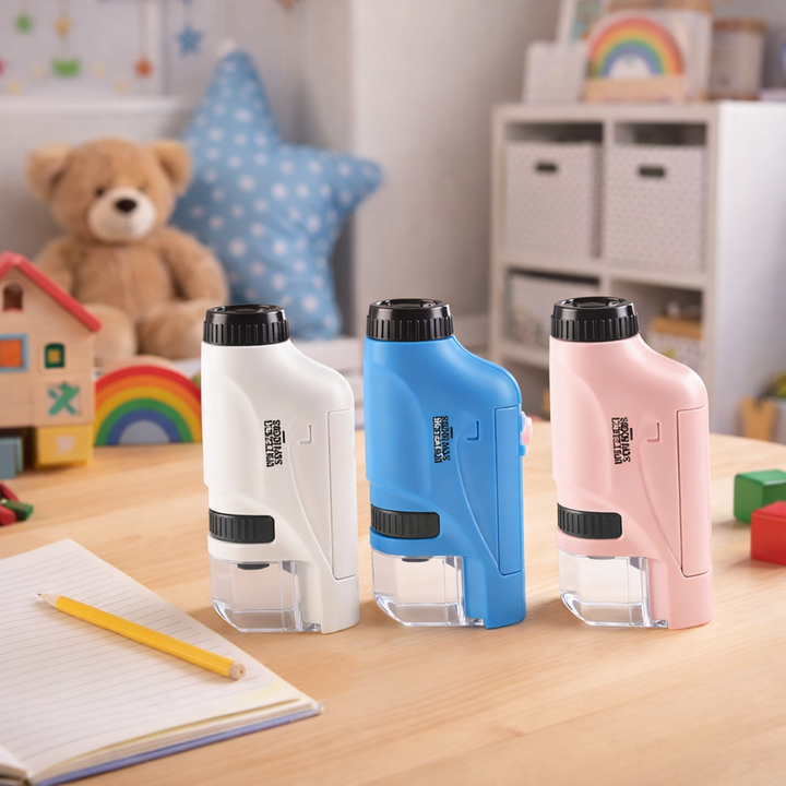 Kids' LED Pocket Microscope – Explore and Discover Up Close!