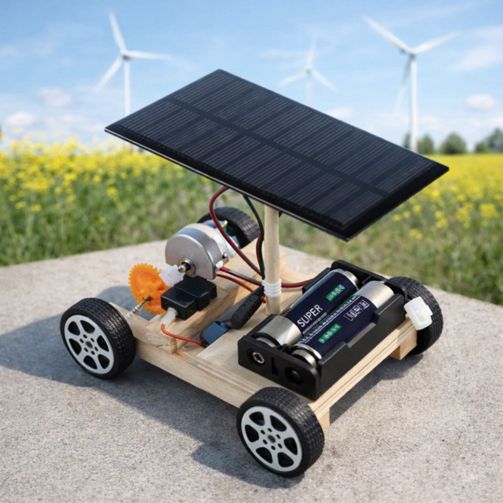 Solar Racing Car Kit – Exciting STEM Building Toy for Kids