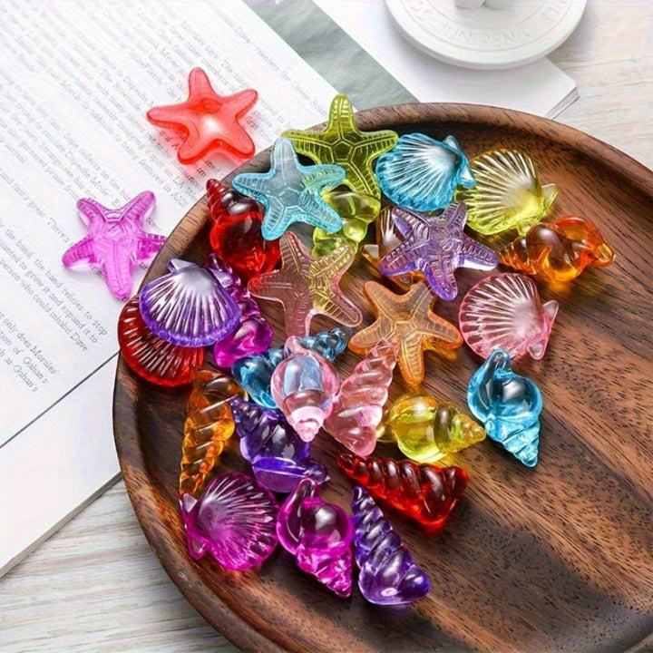 40-Piece Ocean Animal Acrylic Gem Set for Exciting Treasure Hunts