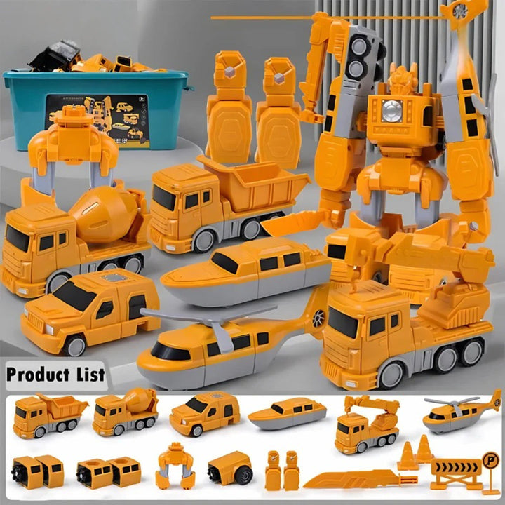 Transforming Robot Magnetic Building Toy