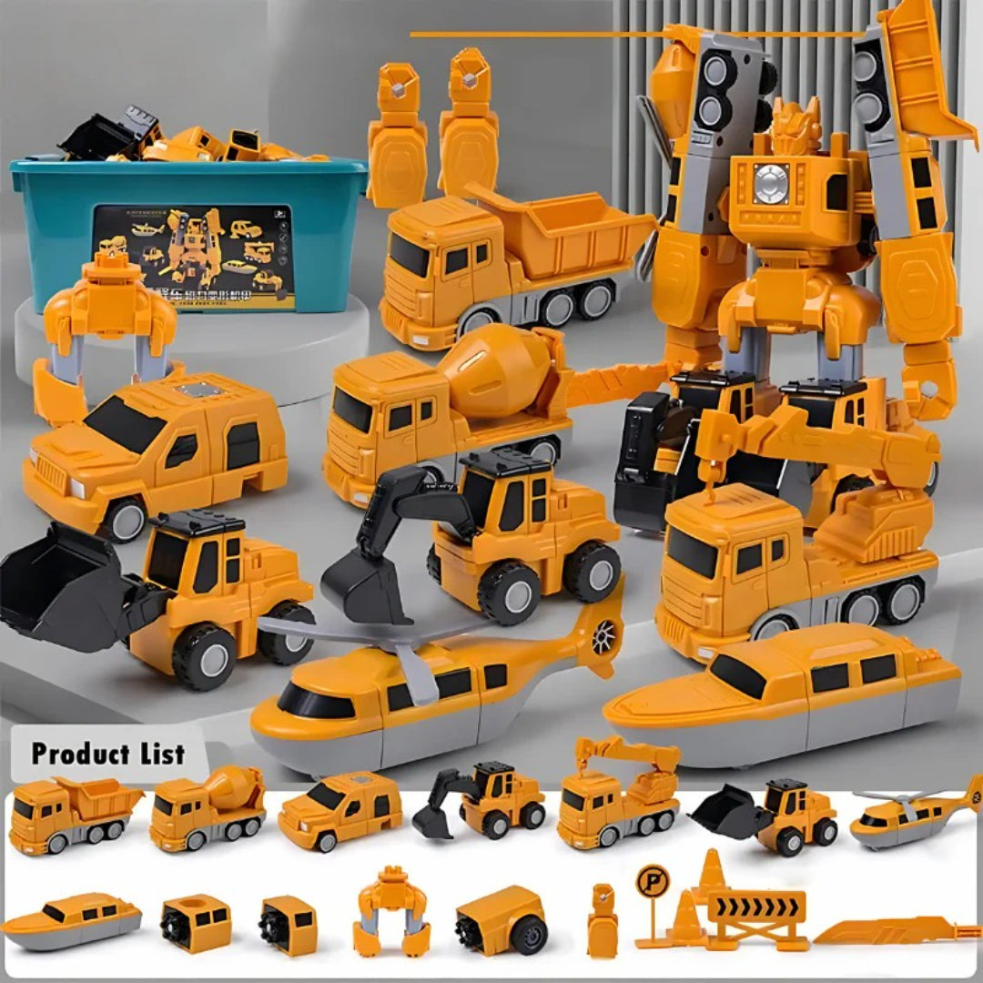 Transforming Robot Magnetic Building Toy