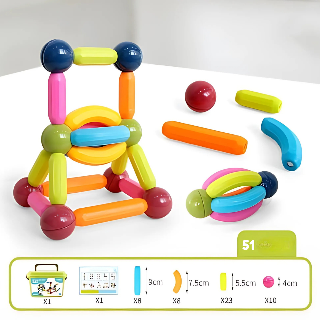 Magnetic Building Set – Sticks and Connectors