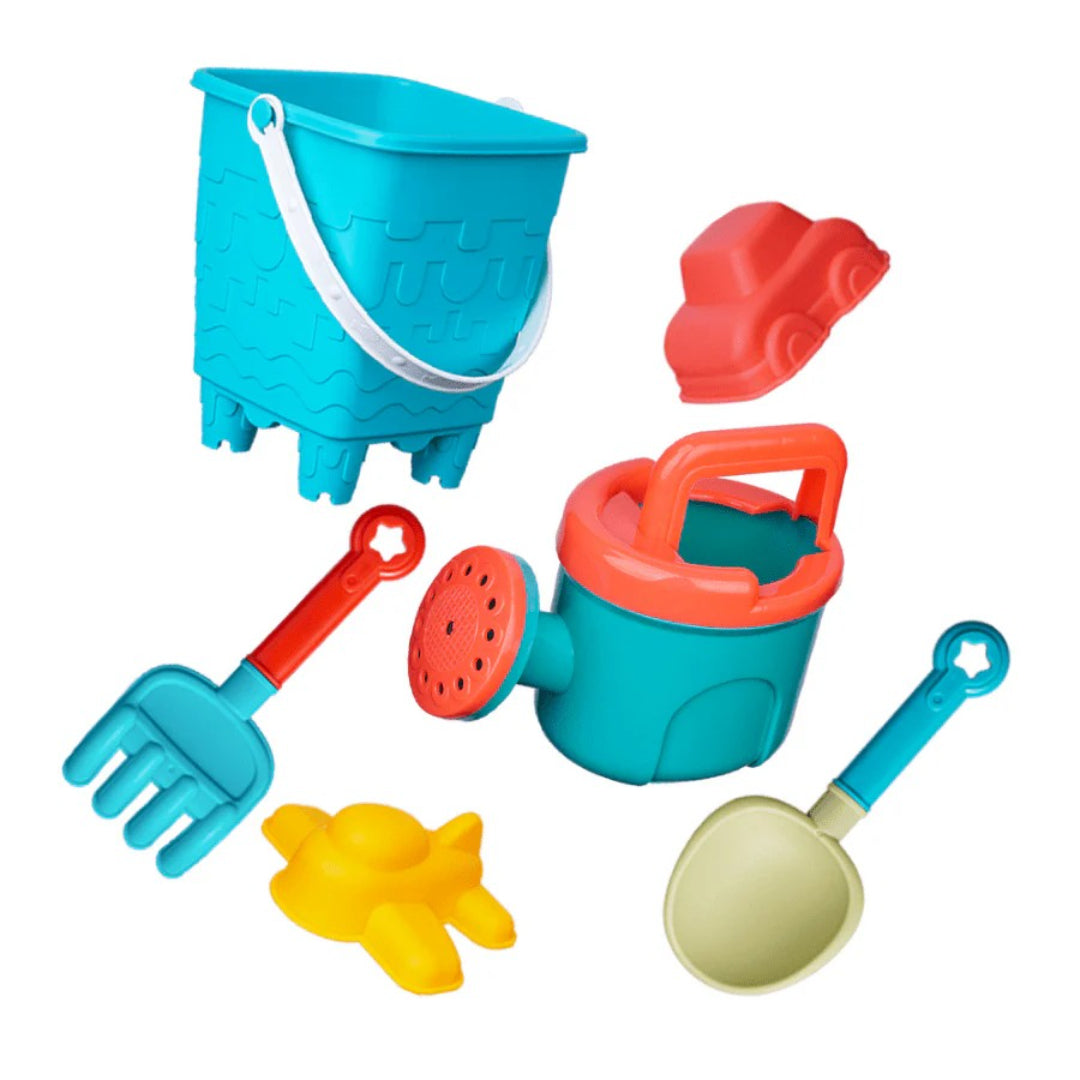 Sand and Water Play Set: Beach Toy Kit with Bucket and Shovel