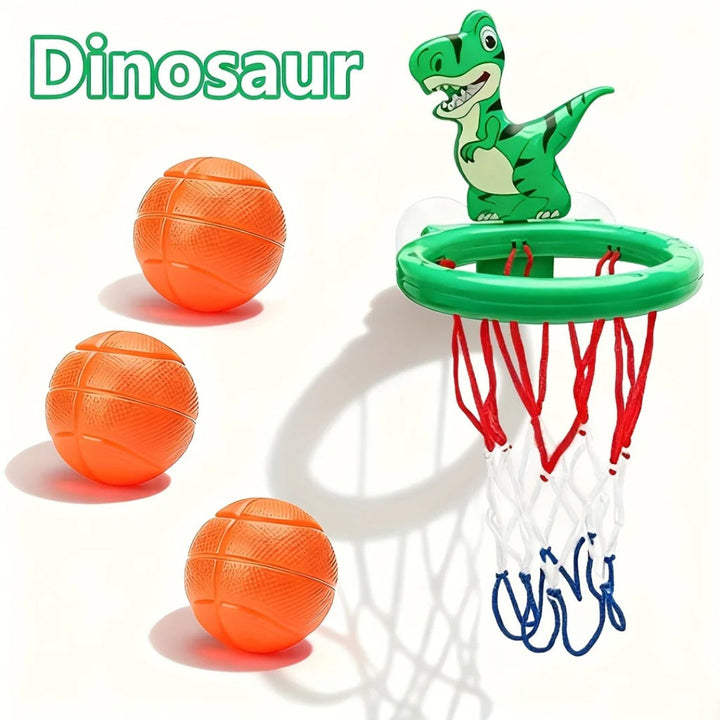Animal-Themed Mini Basketball Hoop for Bath Time Fun