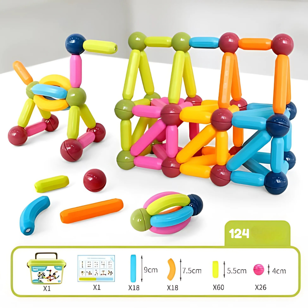 Magnetic Building Set – Sticks and Connectors