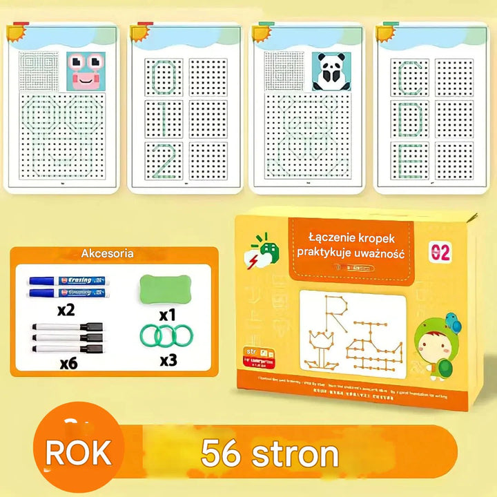 Eco-Friendly Reusable Notebook: Erasable Workbook for Writing Practice