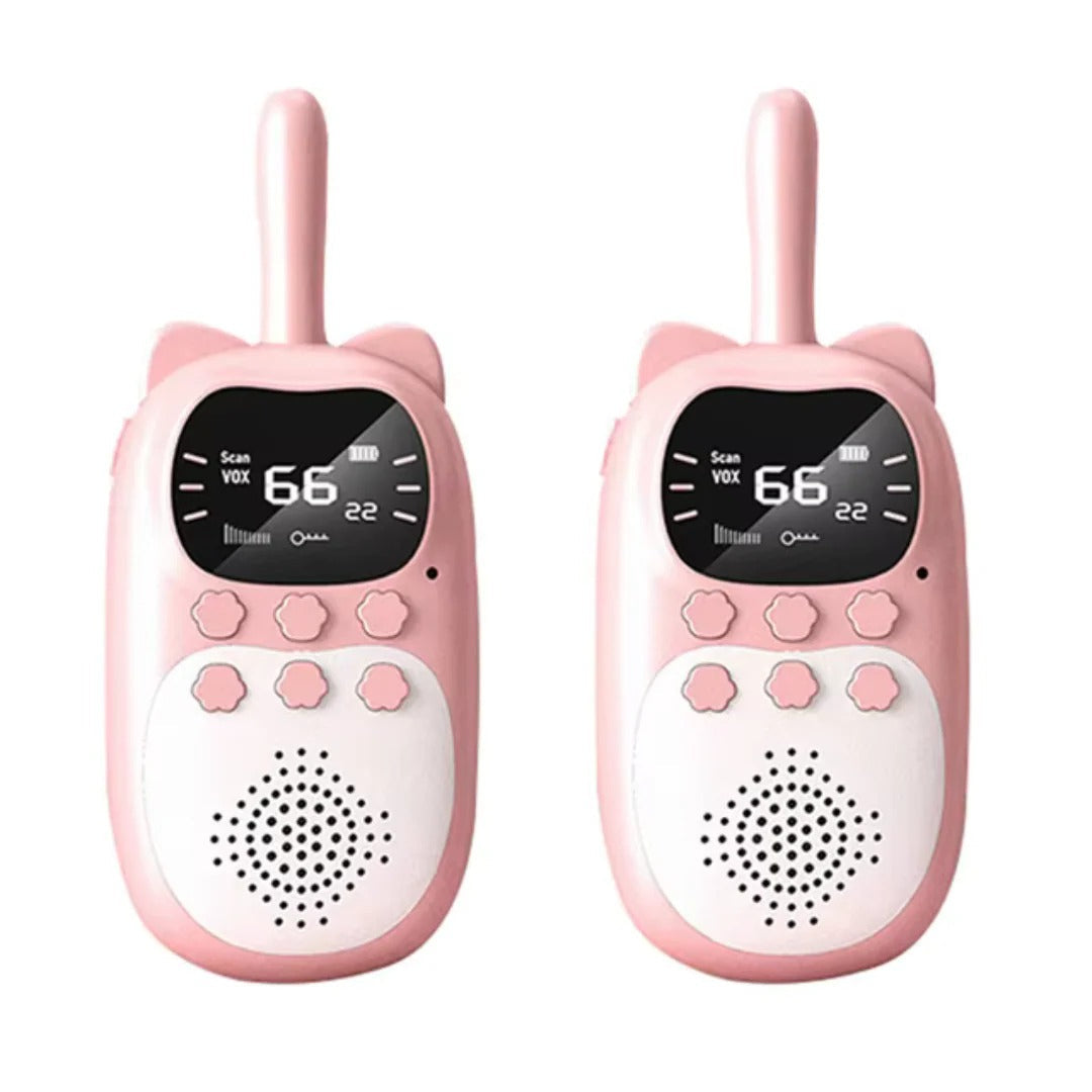 Rechargeable Walkie-Talkies - Communication Kit with a Range of 3 km