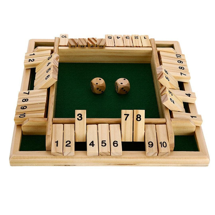 Classic Family Dice Game: Wooden Shut the Box