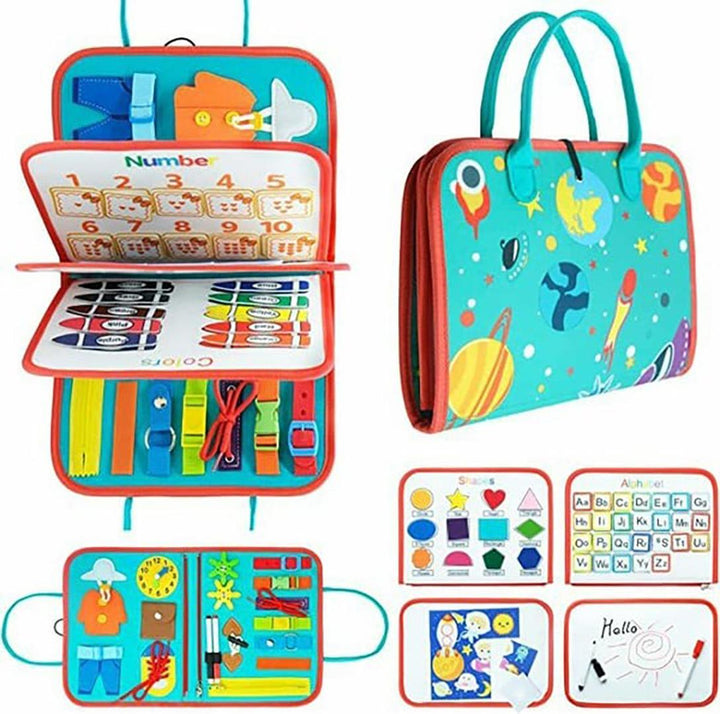 Interactive Soft Sensory Book for Kids – Featuring Touch Elements and Fasteners