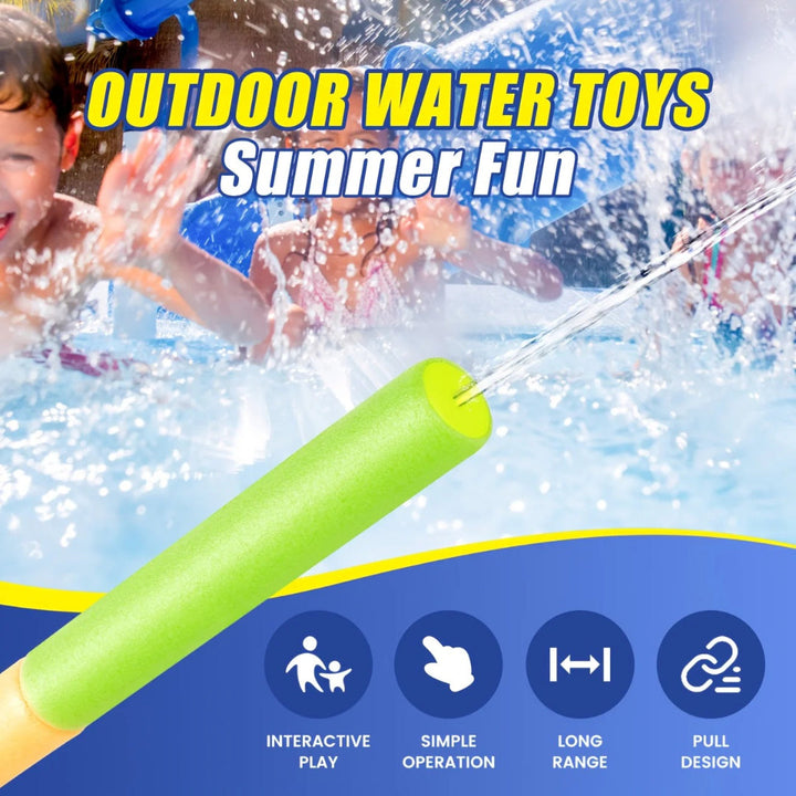 Outdoor Water Fun Sprinkler Set with 4 Expandable Tubes