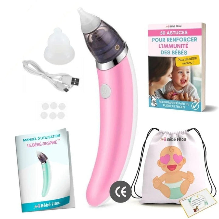 Electric Baby Nasal Aspirator - Gentle Nose Cleaning Device