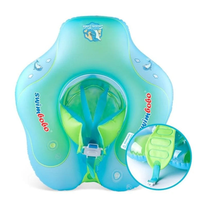 Infant Swimming Training Ring with Sunshade