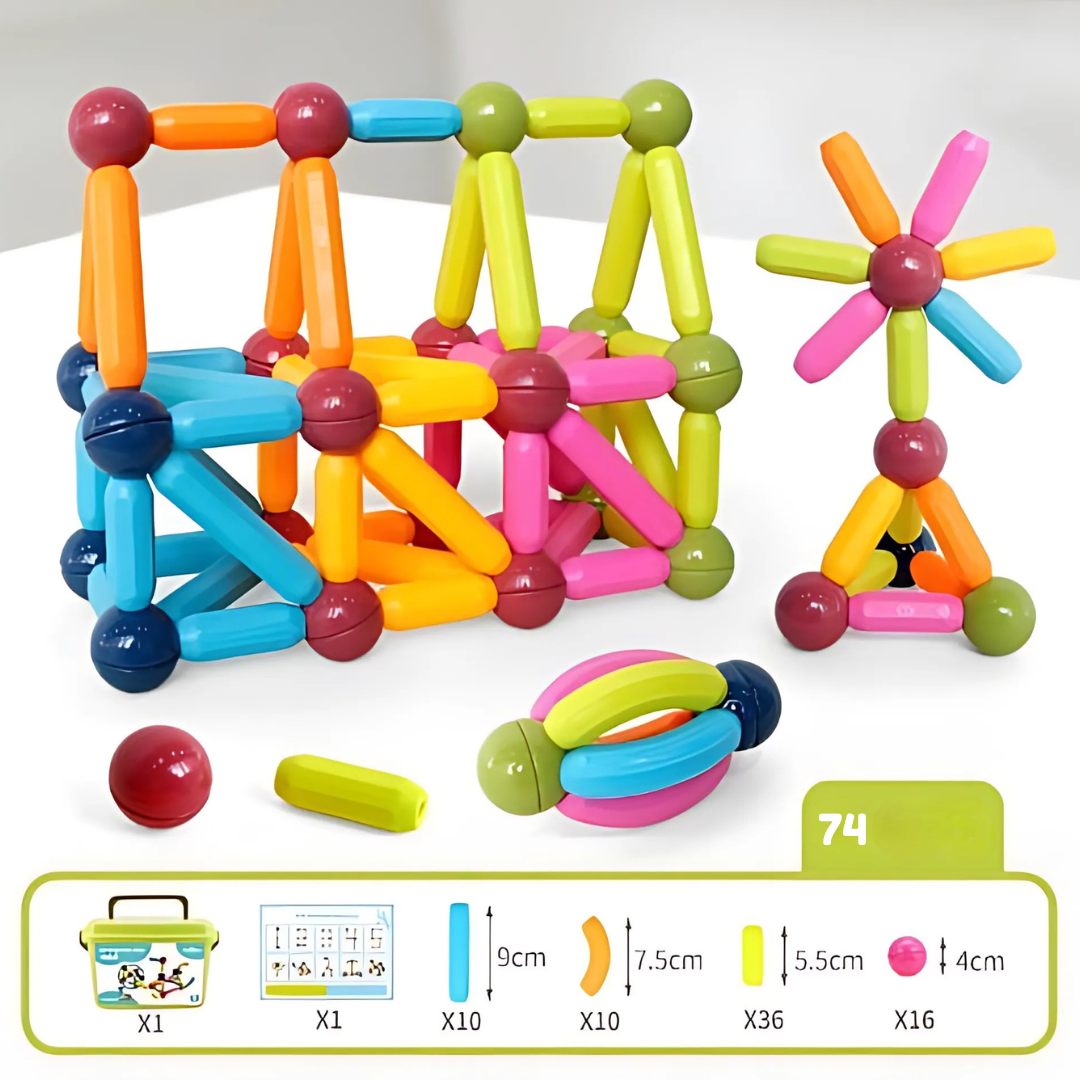 Magnetic Building Set – Sticks and Connectors