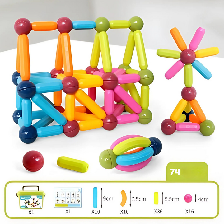 Magnetic Building Set – Sticks and Connectors