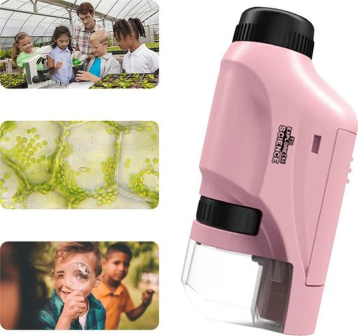 Portable Educational Microscope - 60x to 120x Magnification Science Toy
