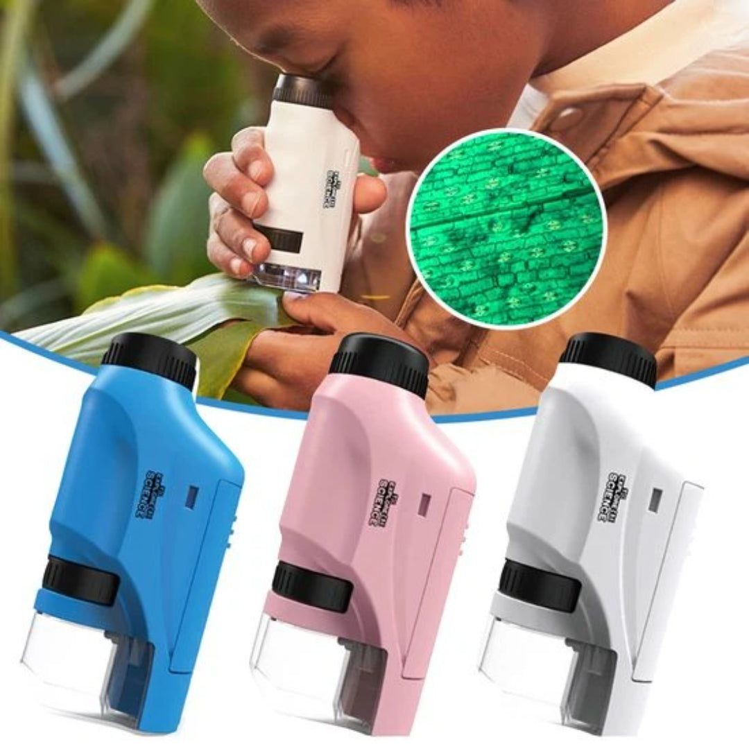 Portable Educational Microscope - 60x to 120x Magnification Science Toy