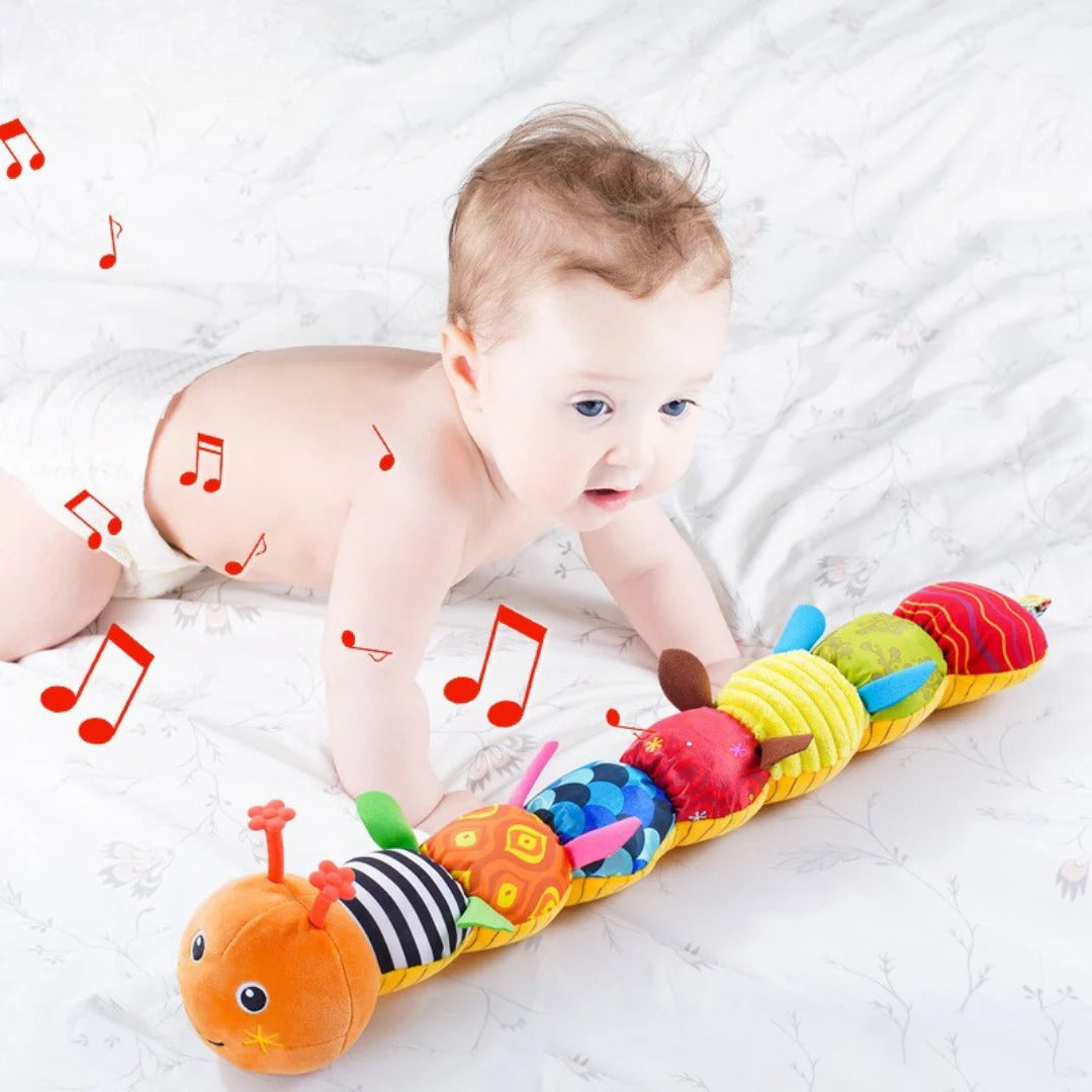 Clatterpillar Instrument Soft Sensory Musical Caterpillar Toy for Infants – KidsOnRoll