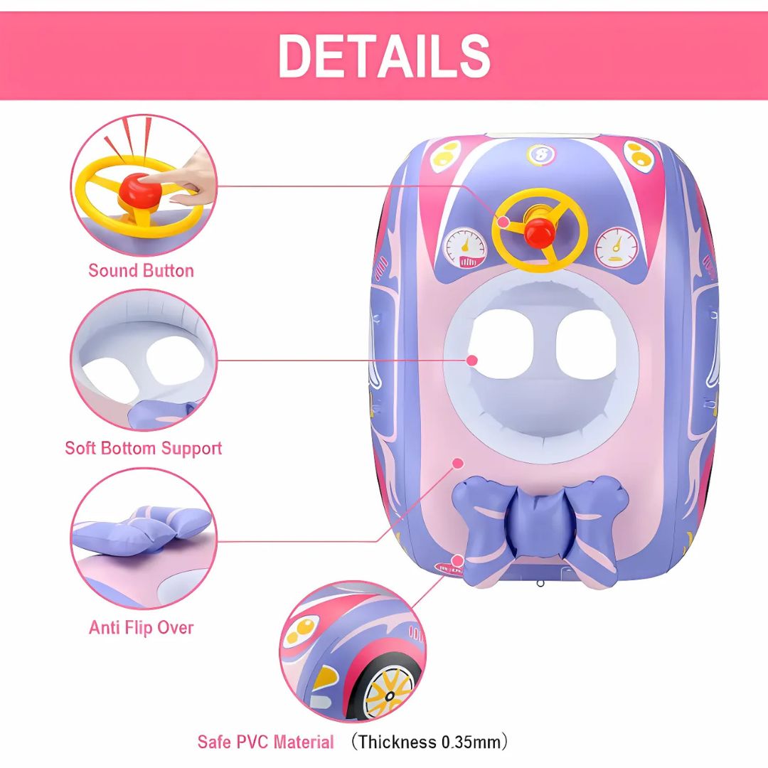 Infant Swimming Ring with Canopy – Safe and Fun Water Play