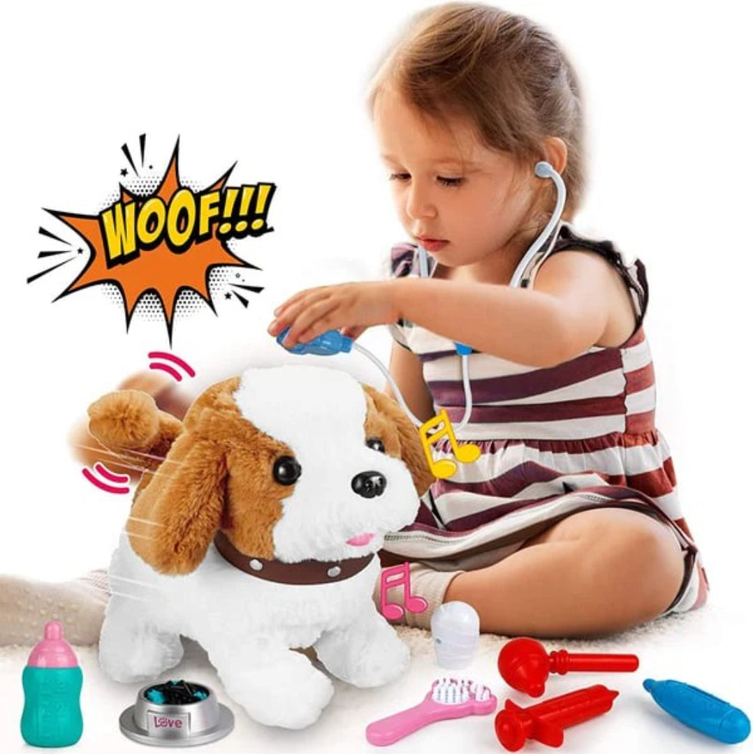 Realistic Plush Interactive Moving Dog Toy